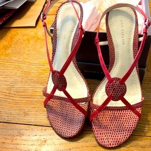 Ann Taylor cyclamen color sandals. Great condition